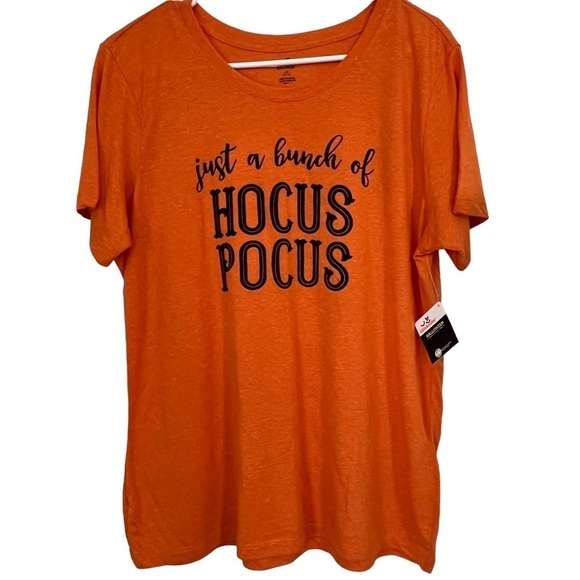 Celebrate Halloween Tops - Halloween T-Shirt “Just a Bunch of Hocus Pocus” Sz Large (12-14)